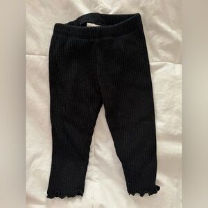 Cat & Jack Black Ribbed Kids Leggings